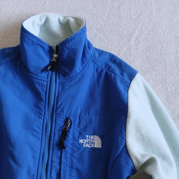 north face ♡ 90s denali blue vintage